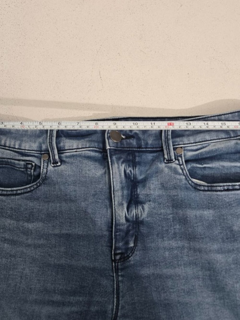 Belle Isle Torrid Blue High Rise Flare Jeans Sz 12R Premium Denim Festival Boho - Picture 6 of 12